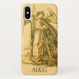 Vintage St. Michael the Archangel Gold Medieval  iPhone X Case