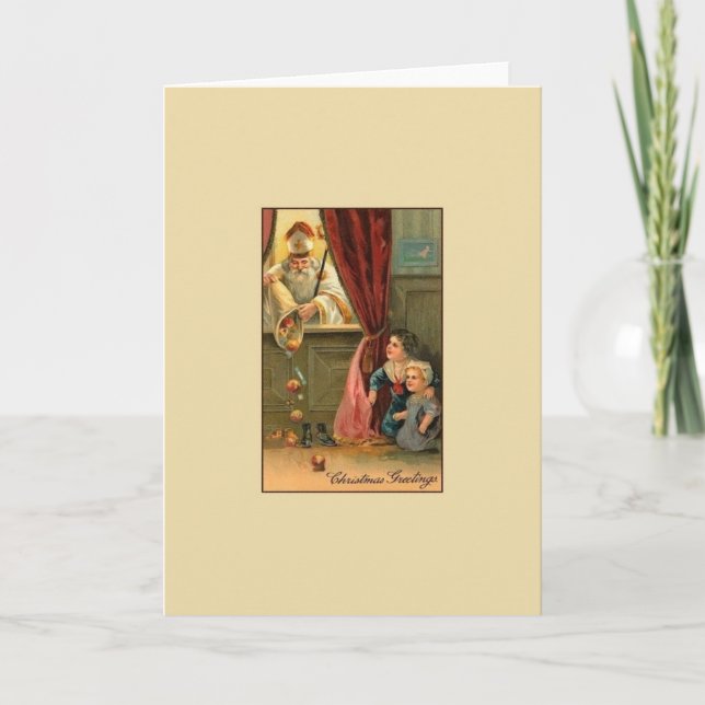 Vintage St. Nicholas Christmas Card (Front)