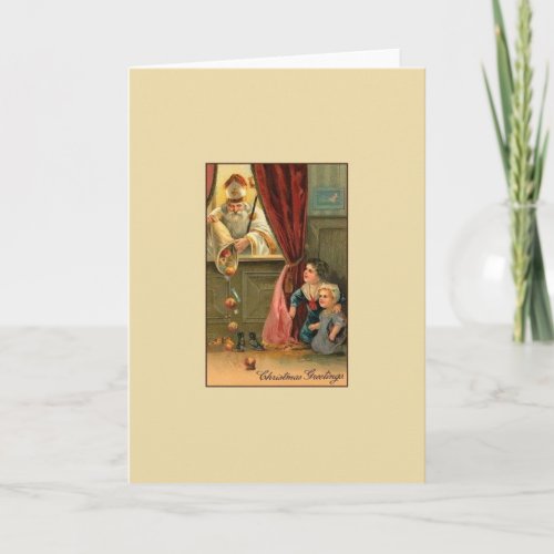 Vintage St Nicholas Christmas Card