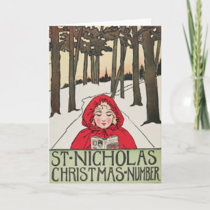 Vintage St. Nicholas Christmas Number (1896) Holiday Card