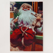 Vintage St. Nicholas with Gifts | Christmas Puzzle