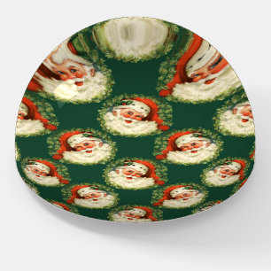 Vintage St. Nick Santa Claus Christmas Holiday Paperweight