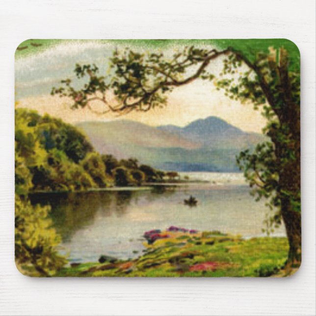 Vintage St. Paddy's By the Lake Mouspad Mouse Pad (Front)