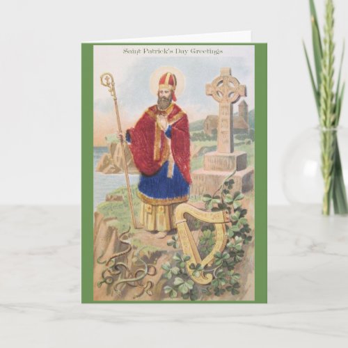 Vintage St Patrick Greeting Card