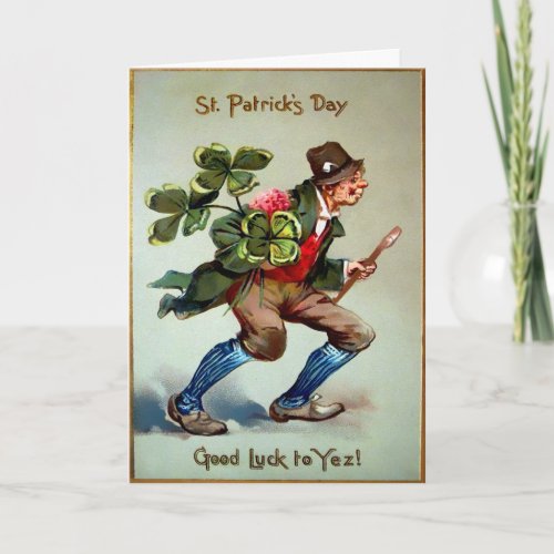 Vintage St Patricks Day Card