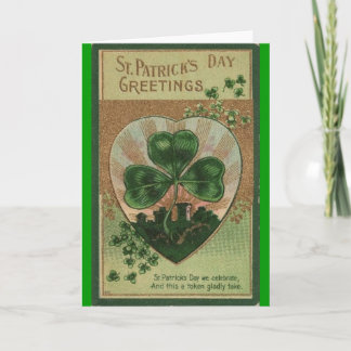 Vintage St Patricks Day Card