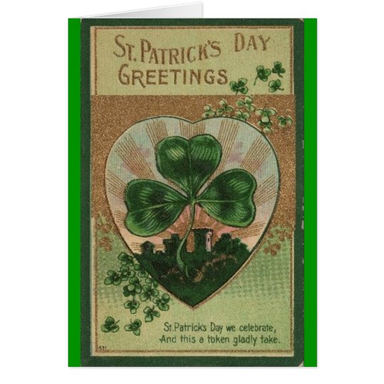 Vintage St Patricks Day Card