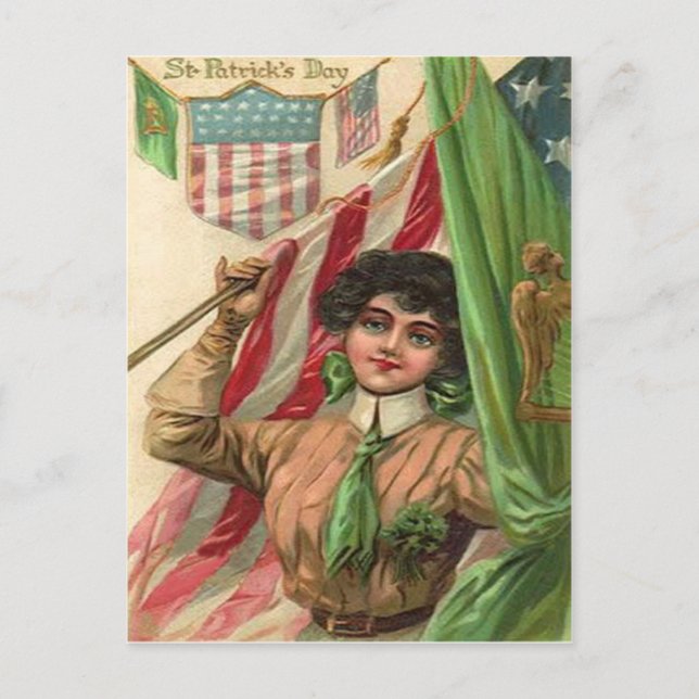 Vintage  St Patrick's Day Card (Front)
