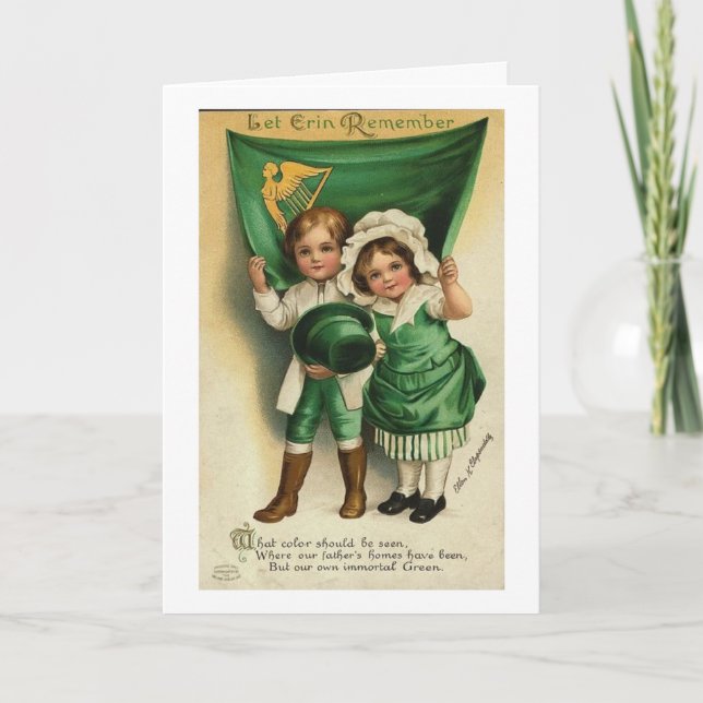 Vintage St Patricks Day Card (Front)