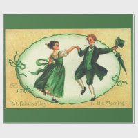 Vintage St Patricks Day Dance Irish Spring Holiday