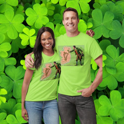 Vintage St Patricks Day Erins Isle Green Unisex T_Shirt