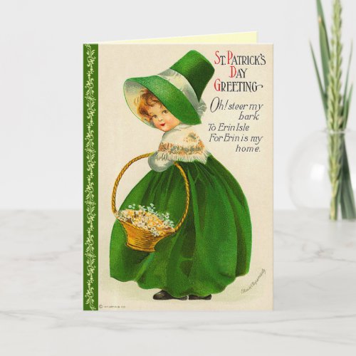 Vintage St Patricks Day Greeting Card