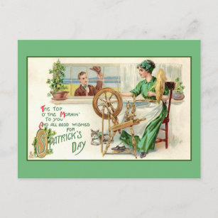 Vintage St. Patrick's Day Greeting Postcard