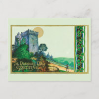 Vintage St. Patrick's Day Greetings With Castle