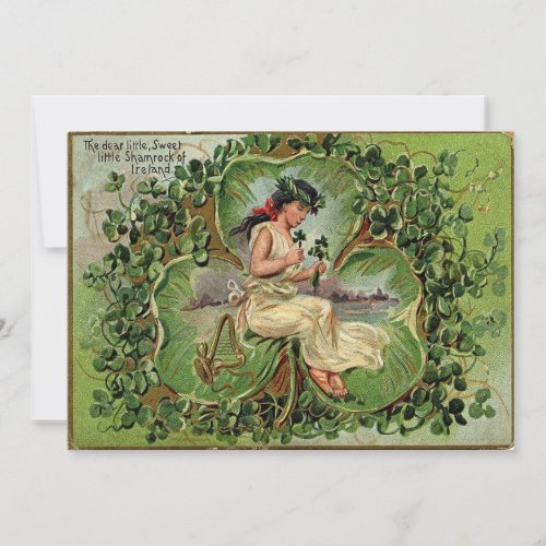 Vintage St Patricks Day Holiday Card
