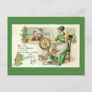 Vintage St. Patrick's Day Holiday Postcard