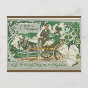 Vintage St Patricks Day In The Morning Postcard