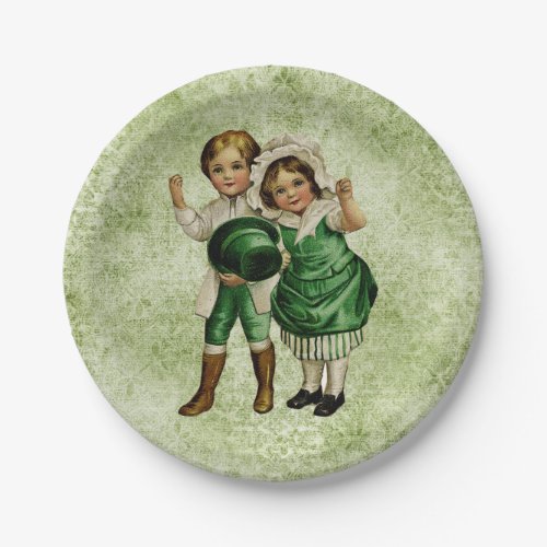 Vintage St Patricks Day Paper Plates
