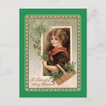Vintage St Patrick's Day Postcard by Vintagearian at Zazzle