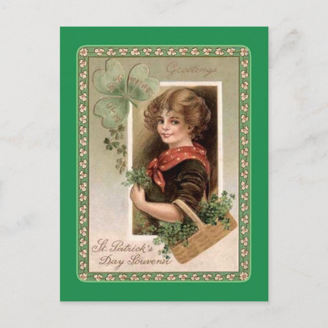 Vintage St Patrick's Day postcard (Front)