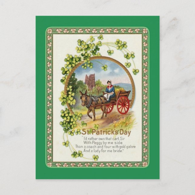 Vintage St Patrick's Day postcard (Front)