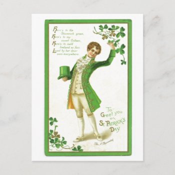 Vintage St. Patricks Day Postcard by forbes1954 at Zazzle