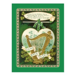 Vintage St Patrick's Day postcard