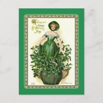 Vintage St Patrick's Day Postcard by Vintagearian at Zazzle