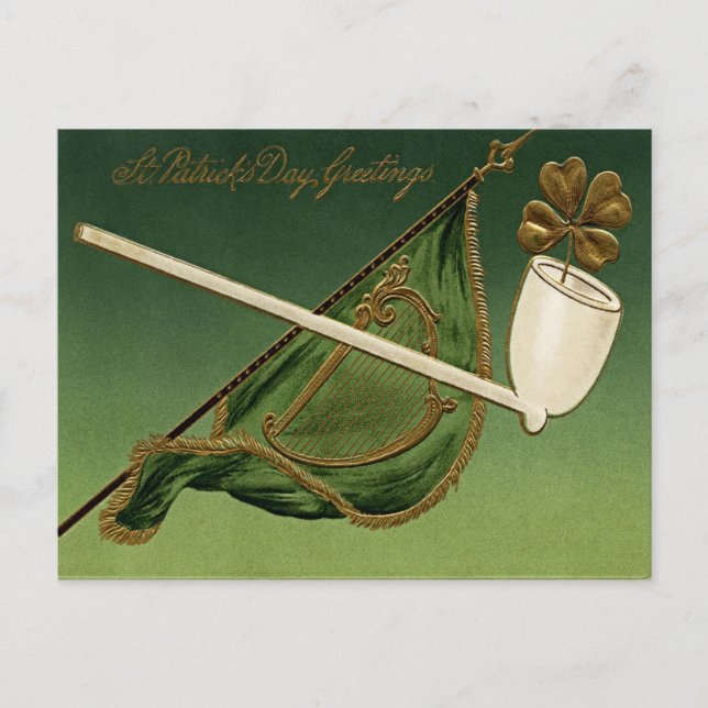 Vintage St Patrick's Day Postcard (Front)