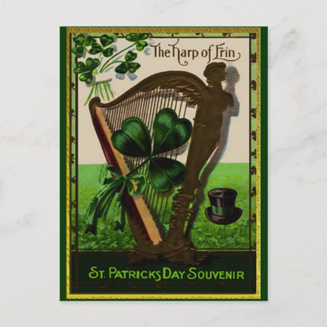 Vintage St. Patrick's Day Postcard (Front)