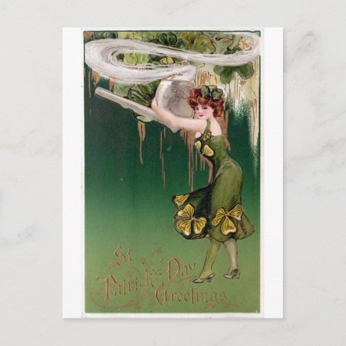 Vintage St Patricks Day Postcard reproduction