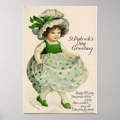 Vintage St Patricks Day Poster