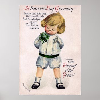 Vintage St Patrick's Day Poster by EndlessVintage at Zazzle