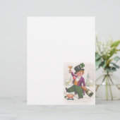 Vintage St Patricks Day Shamrock Champagne (Standing Front)