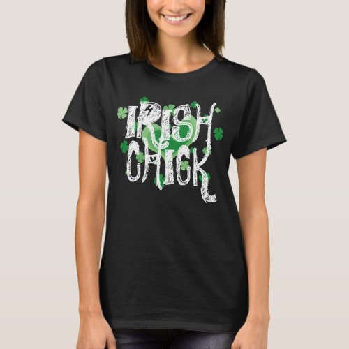 Vintage St Patricks Day shirt   Irish chick