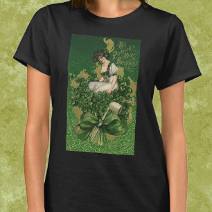 Vintage St. Patrick's Day Souvenir, Irish Lass T-Shirt