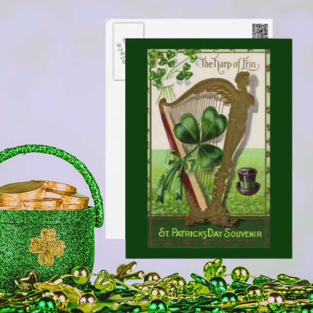 Vintage St. Patrick's Day Souvenir Postcard (Vintage St. Patrick's Day Souvenir Postcard)
