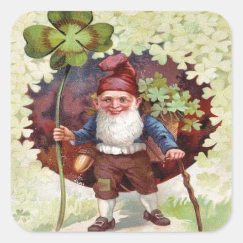 Vintage St Patricks Day Square Sticker