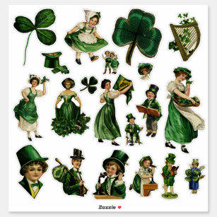 Vintage St Patrick's Day Sticker
