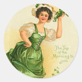Vintage St. Patrick's Day Stickers by golden_oldies at Zazzle