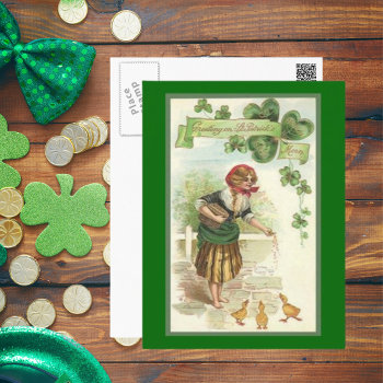 Vintage St. Patrick's Morn Postcard by Sandyspider at Zazzle