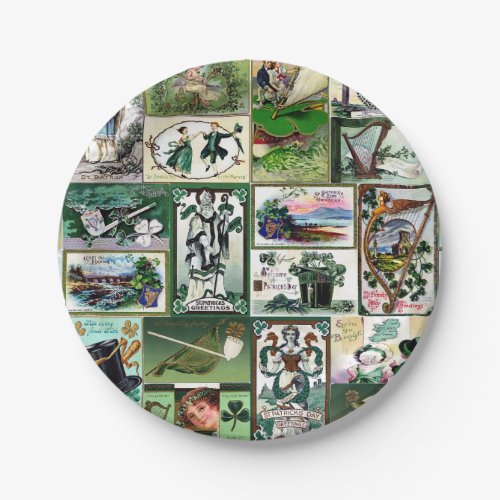 Vintage St Patricks Paper Plates