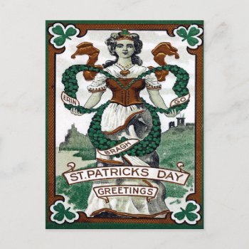 Vintage St Patrick's Postcard by EndlessVintage at Zazzle