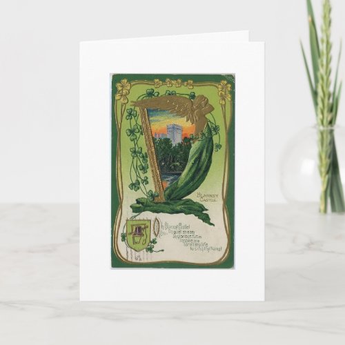 Vintage St Pats Day _ Blarney Castle Card