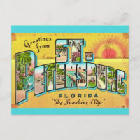 Vintage St Petersburg Florida Postcard