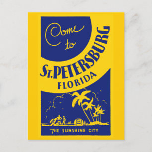 Vintage St. Petersburg Florida Postcard