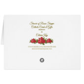 Vintage St. Therese All Occasion Greeting Card (Back Horizontal)