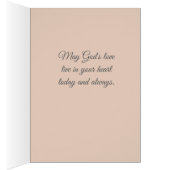 Vintage St. Therese Card with Pink Flowers (Inside (Right))