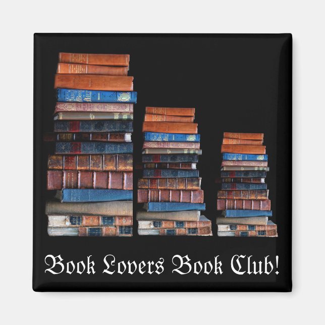 VIntage Stack of Old Books Magnet (Front)