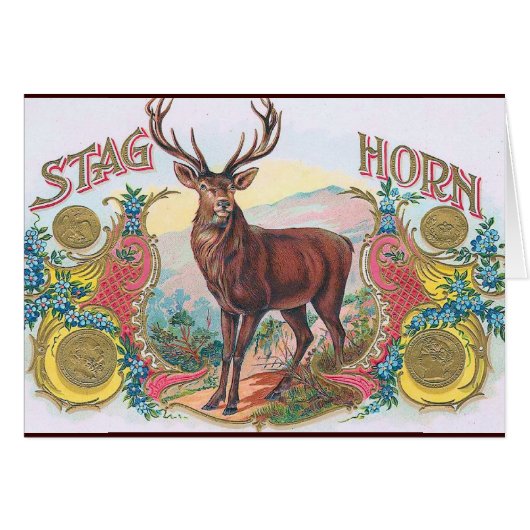 Vintage Stag Cards (Front Horizontal)